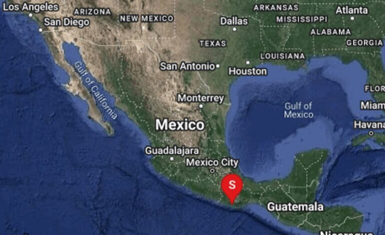 Sismo de magnitud 5.5 con epicentro en Puerto Escondido, Oaxaca