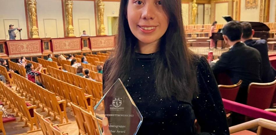 Aranza Ortega, estudiante del CNM ganó segundo lugar en el Musikfest, en Viena