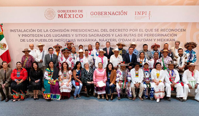 Instalan comisión para preservar y proteger lugares sagrados y rutas de peregrinación indígenas