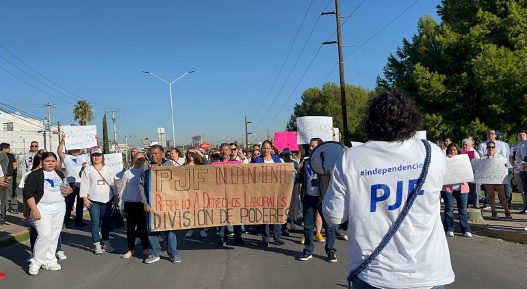 Marcharán hoy en Chihuahua trabajadores del Poder Judicial
