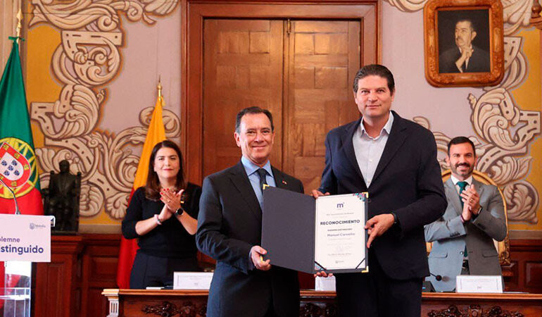 Felicita Embajador de Portugal al Gobierno de Morelia por impulsar cultura