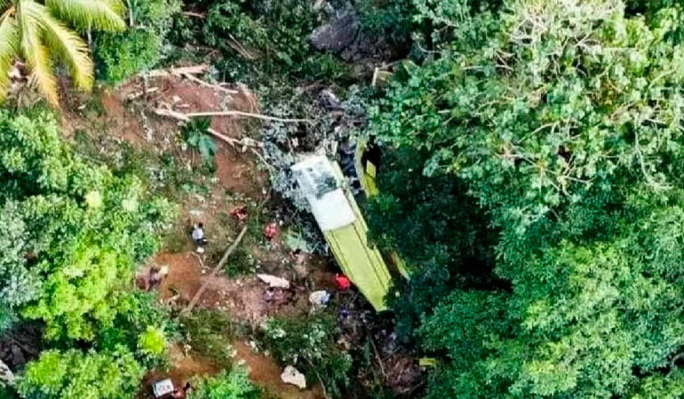 Accidente de un autobús en Filipinas dejó 28 fallecidos