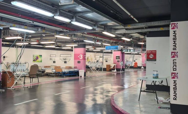 Rambam, el hospital subterráneo fortificado de Israel ya recibe heridos de guerra y capacita a soldados