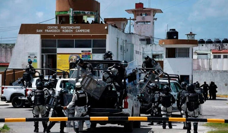 Riña en Cereso de Ciudad del Carmen deja cuatro lesionados