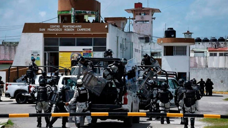 Riña en Cereso de Ciudad del Carmen deja cuatro lesionados