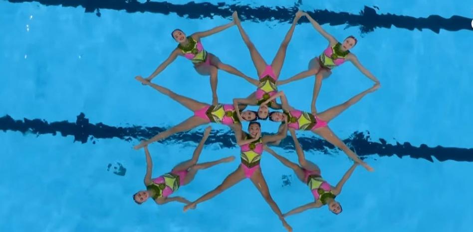 Equipo de natación artística de México termina en el séptimo sitio olímpico
