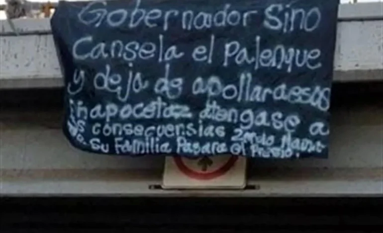 Exigen, con narcomanta, cancelar feria de Sinaloa