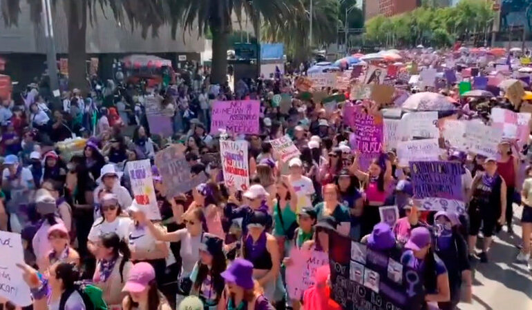 Gobierno federal insta a evitar la criminalización de las protestas feministas del 8M